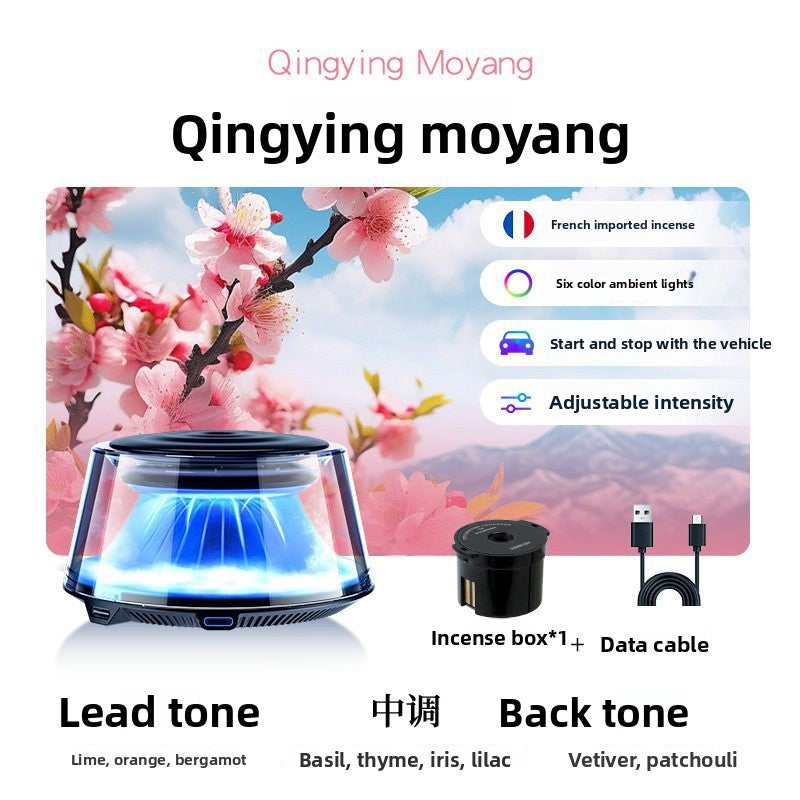 Automatic Car Aroma Diffuser with LED Light - Smart Spray Air Freshener for Long-Lasting Fragrance