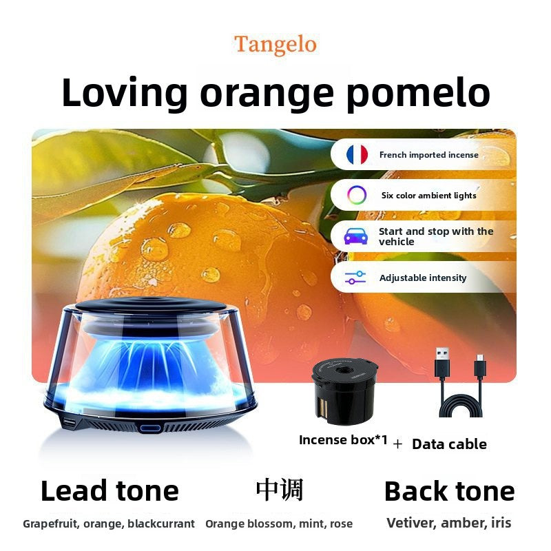 Automatic Car Aroma Diffuser with LED Light - Smart Spray Air Freshener for Long-Lasting Fragrance