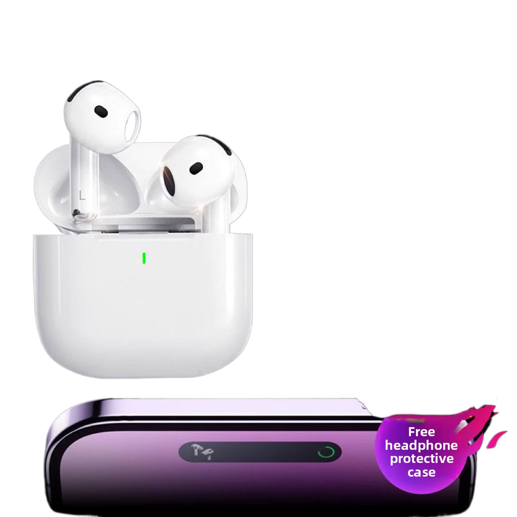 Tajtronics AirPods 4 – Wireless Bluetooth Earbuds with Noise Cancellation & Long Battery Life