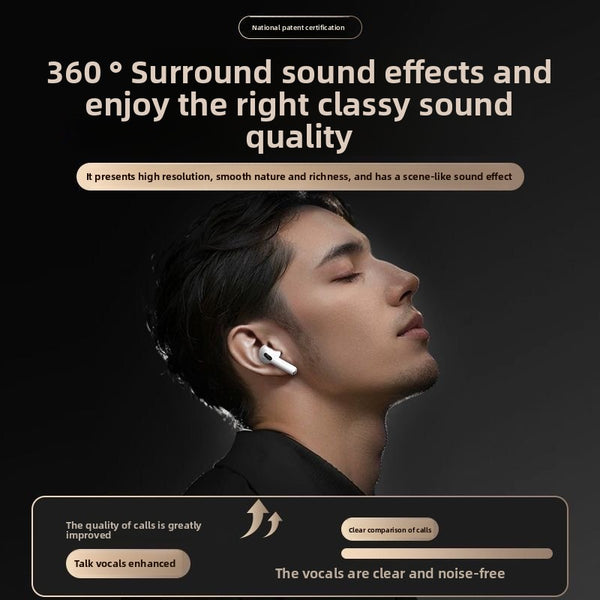 Tajtronics AirPods 4 – Wireless Bluetooth Earbuds with Noise Cancellation & Long Battery Life